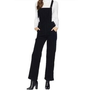 Torn by Ronny Kobo Black Denim Overalls with Size Zipper. Size 27